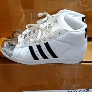 Adidas metal point sneakers hidden wedge
